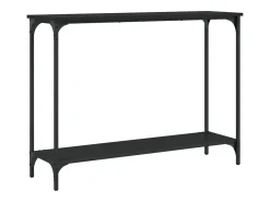 Consola* Mesa consola 101x30,5x75 cm derivados de madeira PT391058 Preto