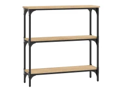 Mesa consola 75x22,5x75 cm derivados de madeira carvalho sonoma PT378081^ Consola