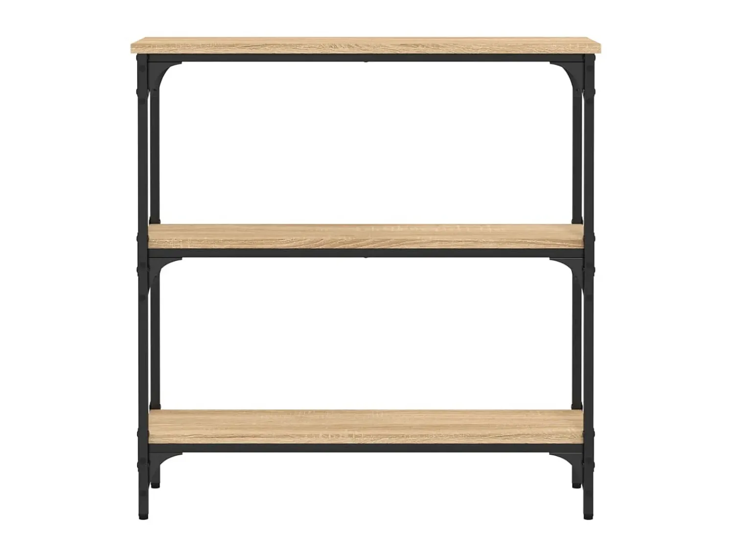 Mesa consola 75x22,5x75 cm derivados de madeira carvalho sonoma PT378081^ Consola