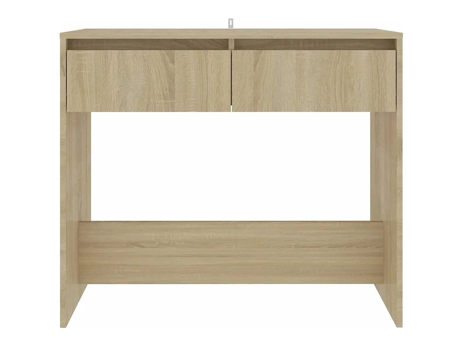 Consola*vidaxl Mesa consola 89x41x76,5 cm derivados de madeira carvalho sonoma Bege