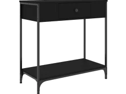 Consola* Mesa consola 75x34,5x75 cm derivados de madeira PT711524 Preto