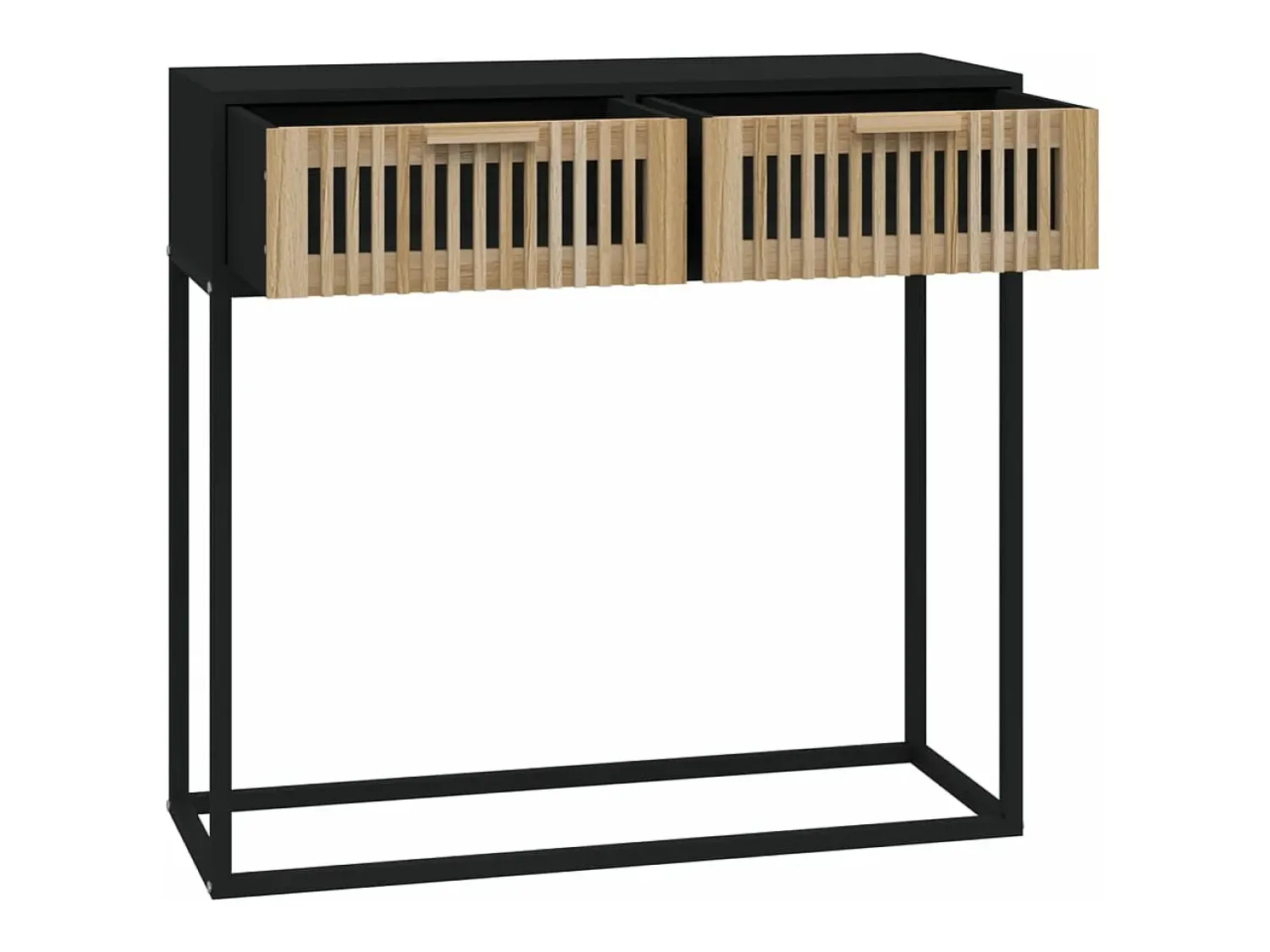 Mesa consola 80x30x75 cm derivados de madeira e ferro PT208291^ Consola
