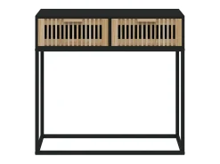 Mesa consola 80x30x75 cm derivados de madeira e ferro PT208291^ Consola