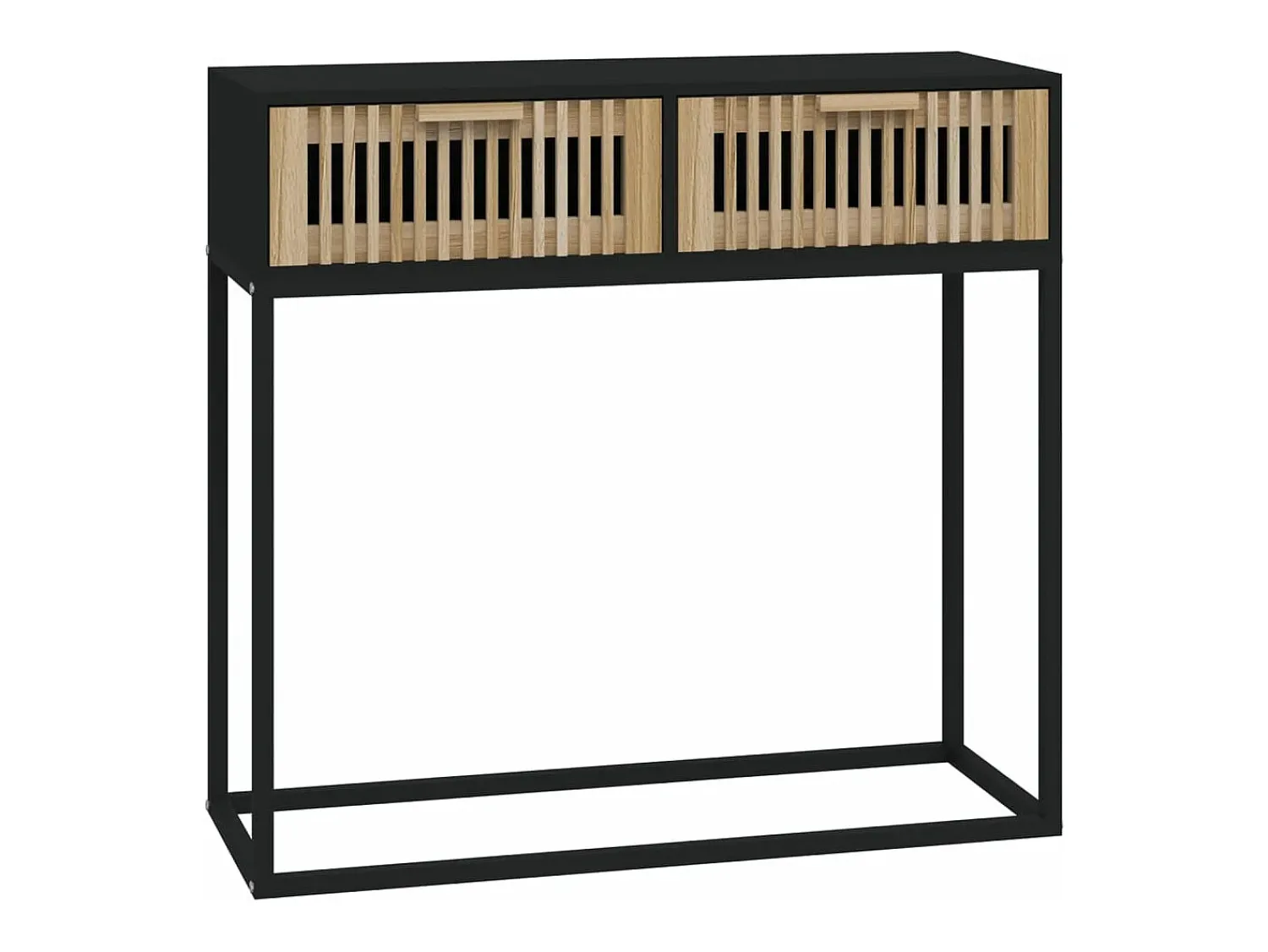 Mesa consola 80x30x75 cm derivados de madeira e ferro PT208291^ Consola