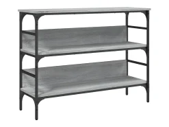 Clearance Mesa consola 100x32x75 cm derivados de madeira sonoma PT207000 Cinzento