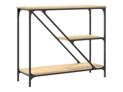 Discount vidaxl Mesa consola 88,5x30x75 cm derivados de madeira carvalho sonoma Castanho