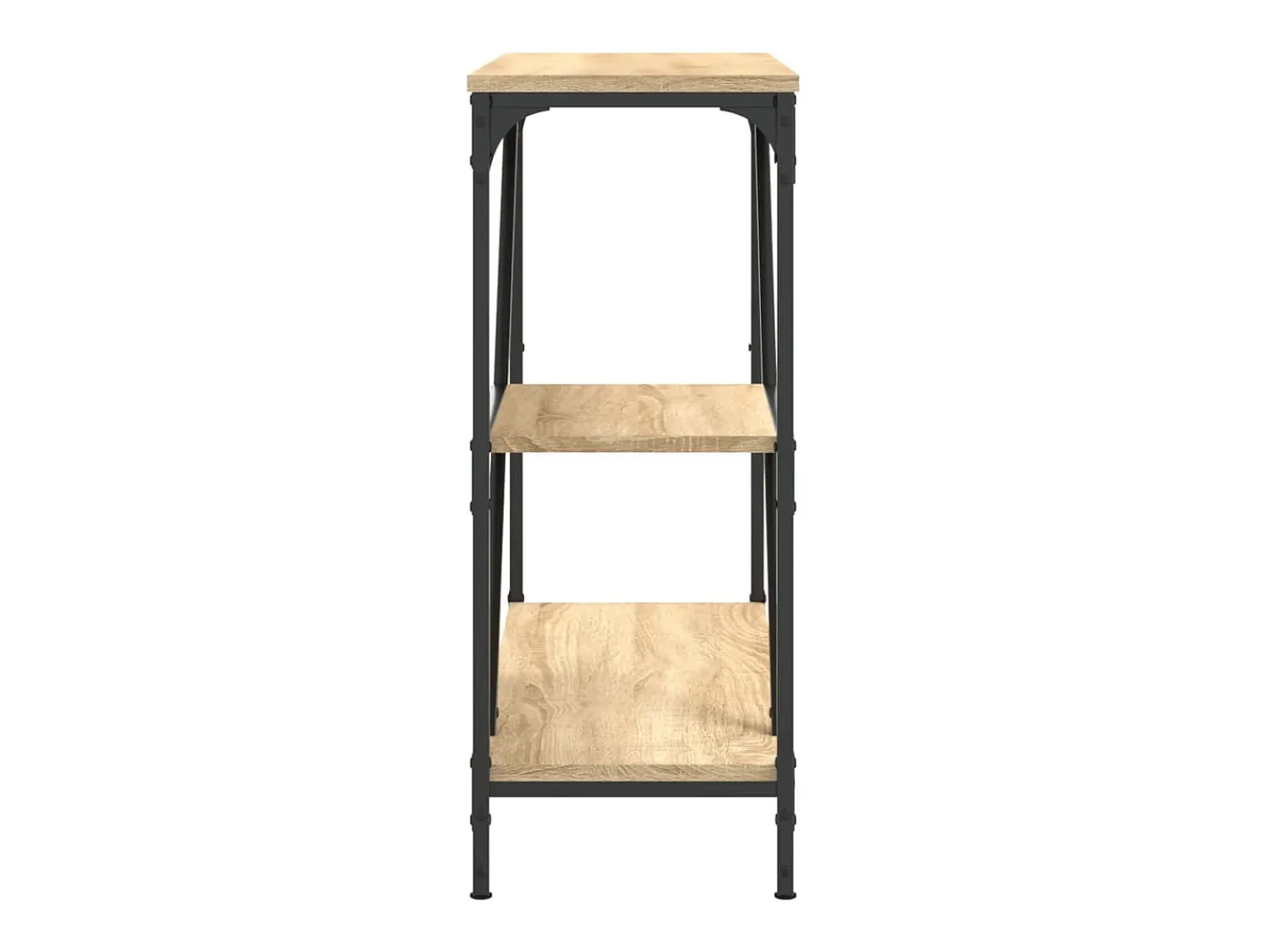 Discount vidaxl Mesa consola 88,5x30x75 cm derivados de madeira carvalho sonoma Castanho