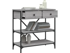 Mesa consola 75x34,5x75 cm derivados de madeira sonoma PT184499^ Consola