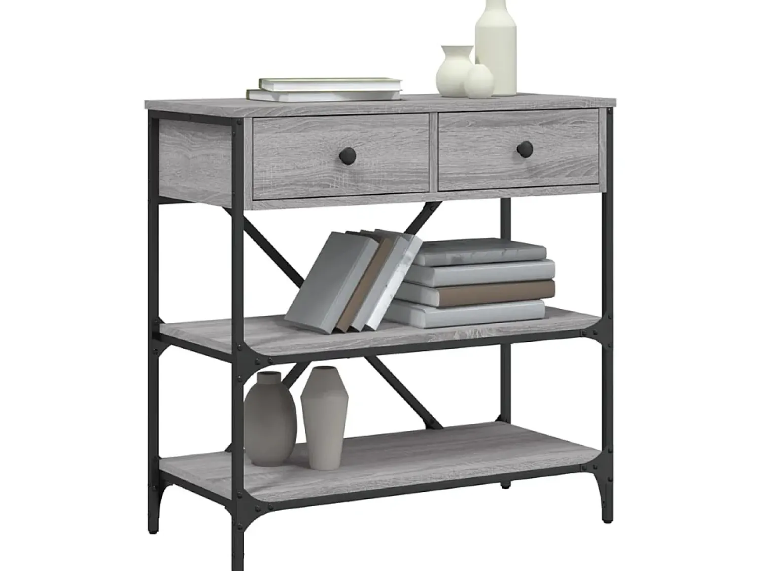 Mesa consola 75x34,5x75 cm derivados de madeira sonoma PT184499^ Consola