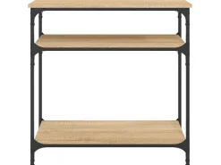 Consola| Mesa consola 75x29x75 cm derivados de madeira carvalho sonoma PT982941 Castanho