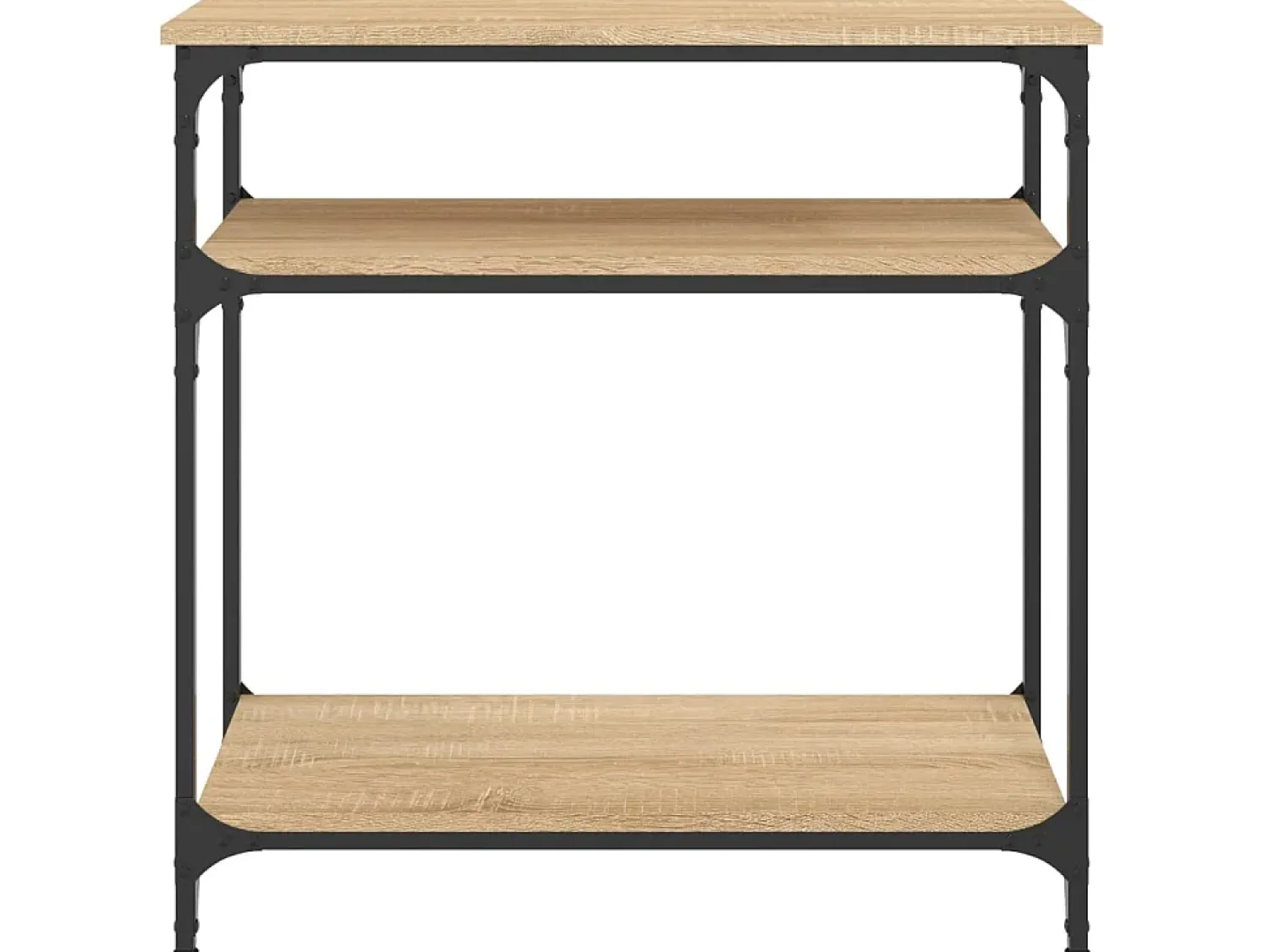 Consola| Mesa consola 75x29x75 cm derivados de madeira carvalho sonoma PT982941 Castanho