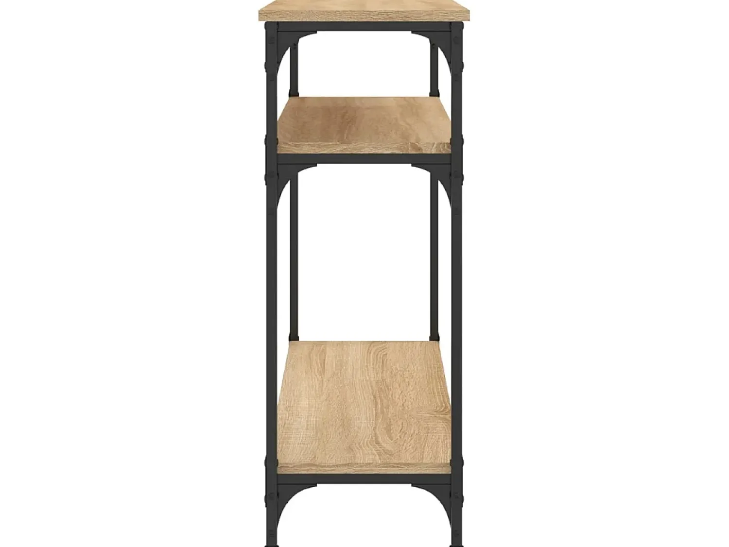 Consola| Mesa consola 75x29x75 cm derivados de madeira carvalho sonoma PT982941 Castanho