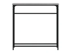 Consola| Mesa consola 75x19,5x75 cm derivados de madeira sonoma PT314337 Cinzento