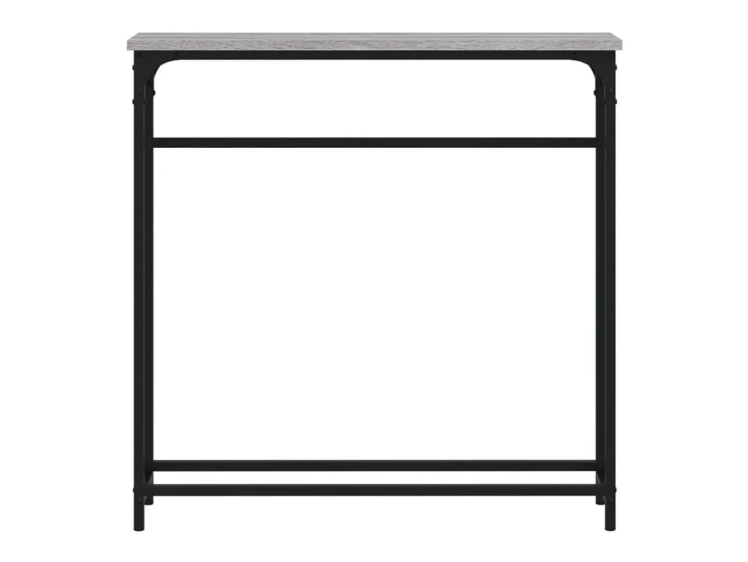 Consola| Mesa consola 75x19,5x75 cm derivados de madeira sonoma PT314337 Cinzento