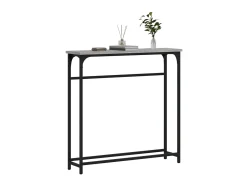 Consola| Mesa consola 75x19,5x75 cm derivados de madeira sonoma PT314337 Cinzento