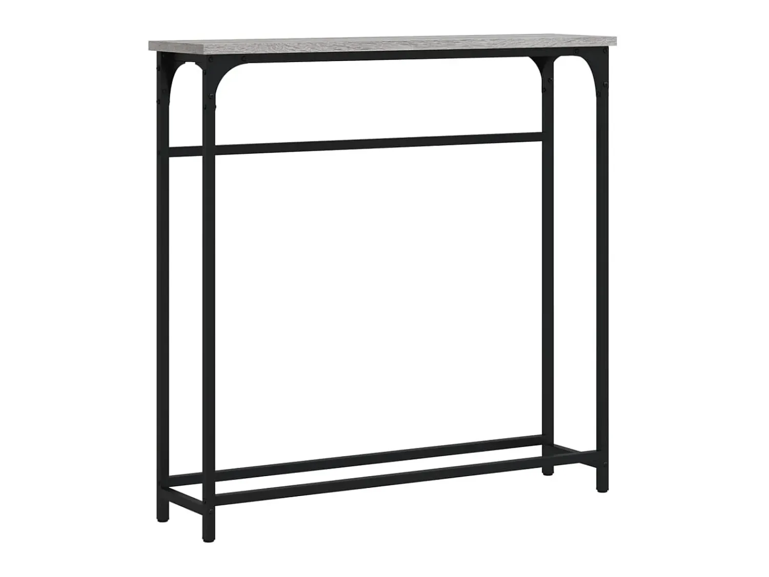 Consola| Mesa consola 75x19,5x75 cm derivados de madeira sonoma PT314337 Cinzento