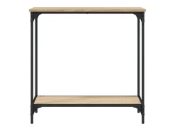 Consola| Mesa consola 75x30,5x75 cm derivados de madeira carvalho sonoma PT862141 Castanho