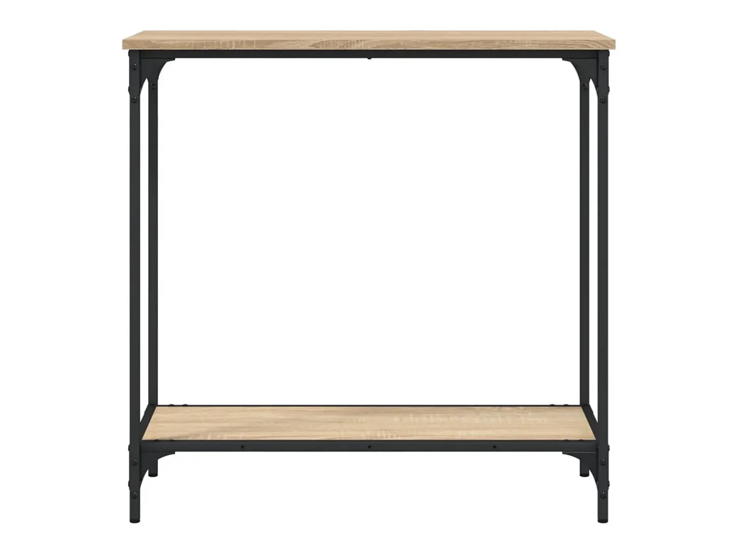 Consola| Mesa consola 75x30,5x75 cm derivados de madeira carvalho sonoma PT862141 Castanho