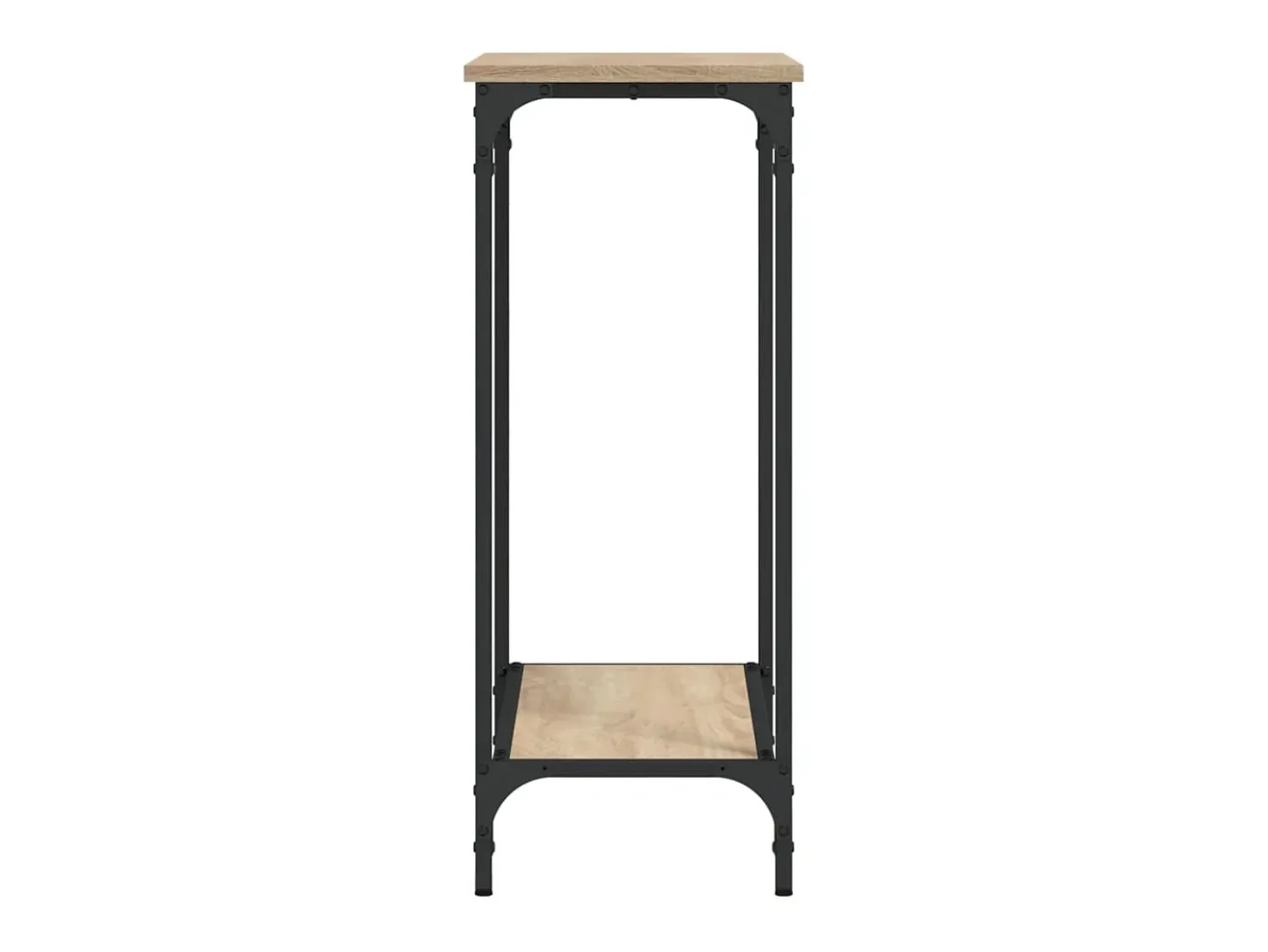 Consola| Mesa consola 75x30,5x75 cm derivados de madeira carvalho sonoma PT862141 Castanho