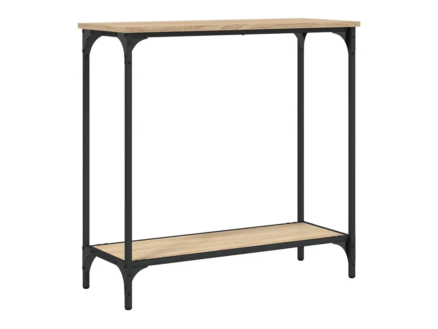 Consola| Mesa consola 75x30,5x75 cm derivados de madeira carvalho sonoma PT862141 Castanho