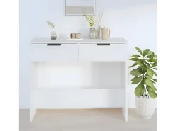 Outlet Mesa consola 90x36x75 cm derivados de madeira PT746640 Branco