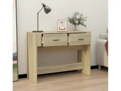 Consola* Mesa consola 100x39x75 cm derivados de madeira carvalho sonoma PT838679 Castanho
