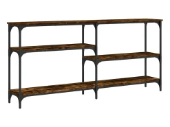 Mesa consola 160x29x75 cm derivados de madeira carvalho fumado PT112507^ Consola