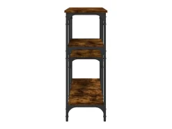 Mesa consola 160x29x75 cm derivados de madeira carvalho fumado PT112507^ Consola