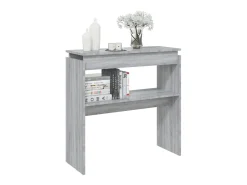 New Mesa consola 80x30x80 cm derivados de madeira sonoma PT695043 Cinzento
