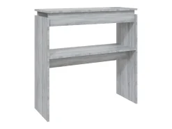 New Mesa consola 80x30x80 cm derivados de madeira sonoma PT695043 Cinzento