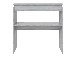 New Mesa consola 80x30x80 cm derivados de madeira sonoma PT695043 Cinzento