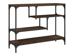 Mesa consola 100x30x75 cm derivados madeira carvalho PT622756^ Consola