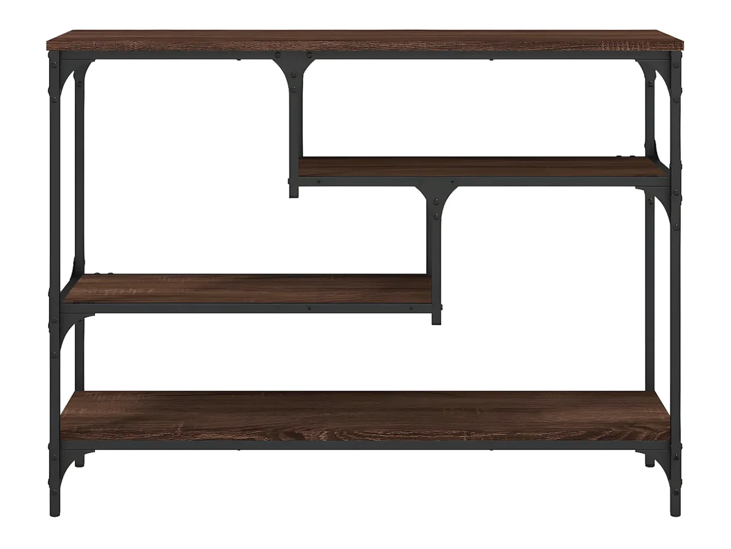 Mesa consola 100x30x75 cm derivados madeira carvalho PT622756^ Consola