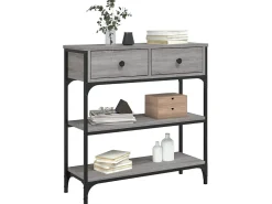Mesa consola 72,5x25x75 cm derivados de madeira sonoma PT840272^ Consola
