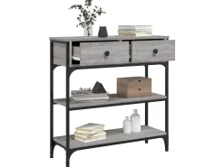 Mesa consola 72,5x25x75 cm derivados de madeira sonoma PT840272^ Consola