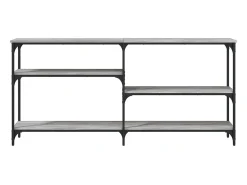Consola* Mesa consola 160x29x75 cm derivados de madeira sonoma PT985167 Cinzento