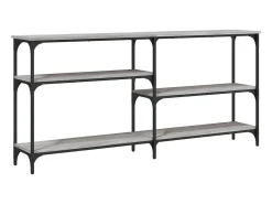Consola* Mesa consola 160x29x75 cm derivados de madeira sonoma PT985167 Cinzento