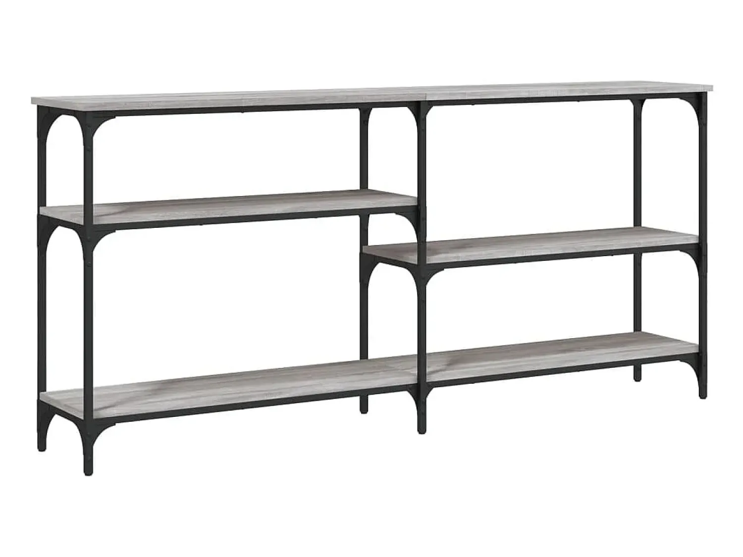 Consola* Mesa consola 160x29x75 cm derivados de madeira sonoma PT985167 Cinzento