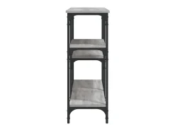 Consola* Mesa consola 160x29x75 cm derivados de madeira sonoma PT985167 Cinzento