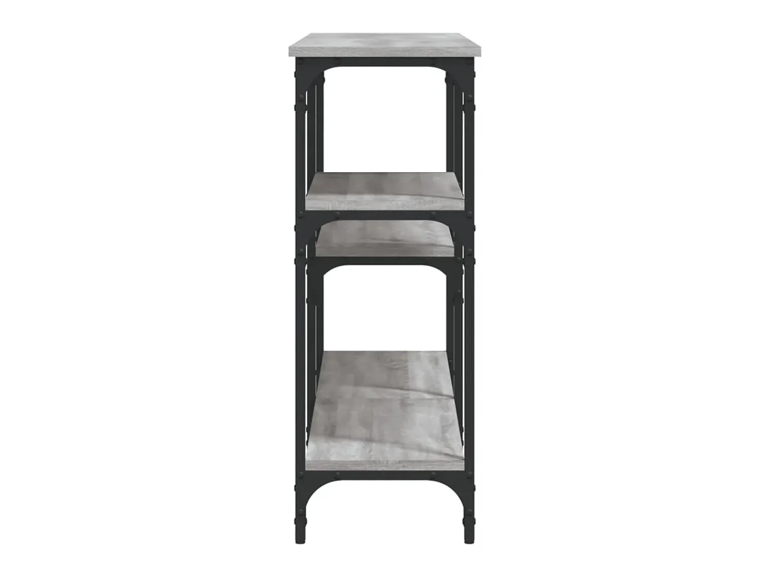 Consola* Mesa consola 160x29x75 cm derivados de madeira sonoma PT985167 Cinzento
