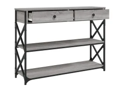 Sale Mesa consola 100x28x75 cm derivados de madeira sonoma PT390392 Cinzento