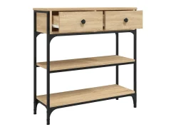 Consola* Mesa consola 72,5x25x75 cm derivados de madeira carvalho sonoma PT772171 Castanho