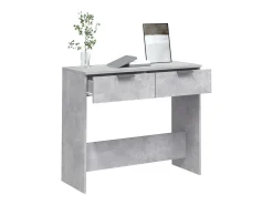 Consola| Mesa consola 90x36x75 cm derivados de madeira -cimento PT760650 Cinzento