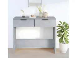 Consola| Mesa consola 90x36x75 cm derivados de madeira -cimento PT760650 Cinzento
