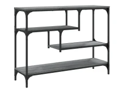 Consola*vidaxl Mesa consola 100x30x75 cm derivados de madeira sonoma Cinzento
