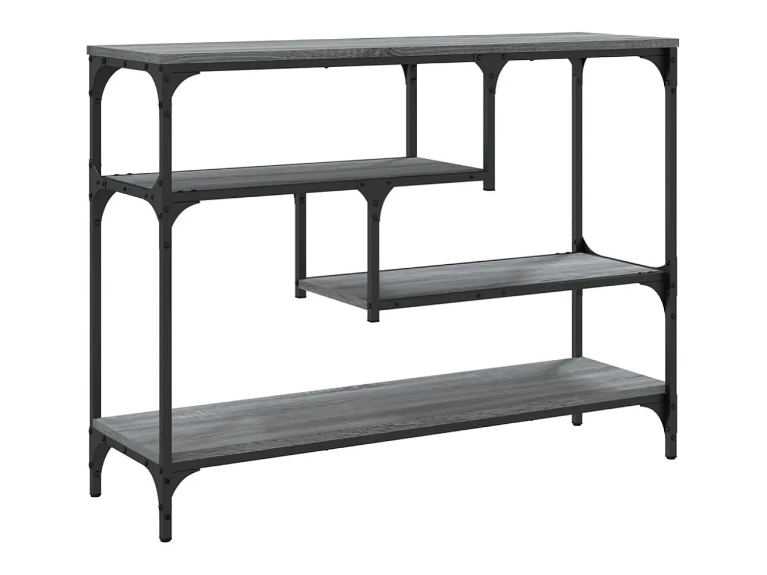 Consola*vidaxl Mesa consola 100x30x75 cm derivados de madeira sonoma Cinzento