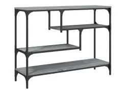 Consola*vidaxl Mesa consola 100x30x75 cm derivados de madeira sonoma Cinzento