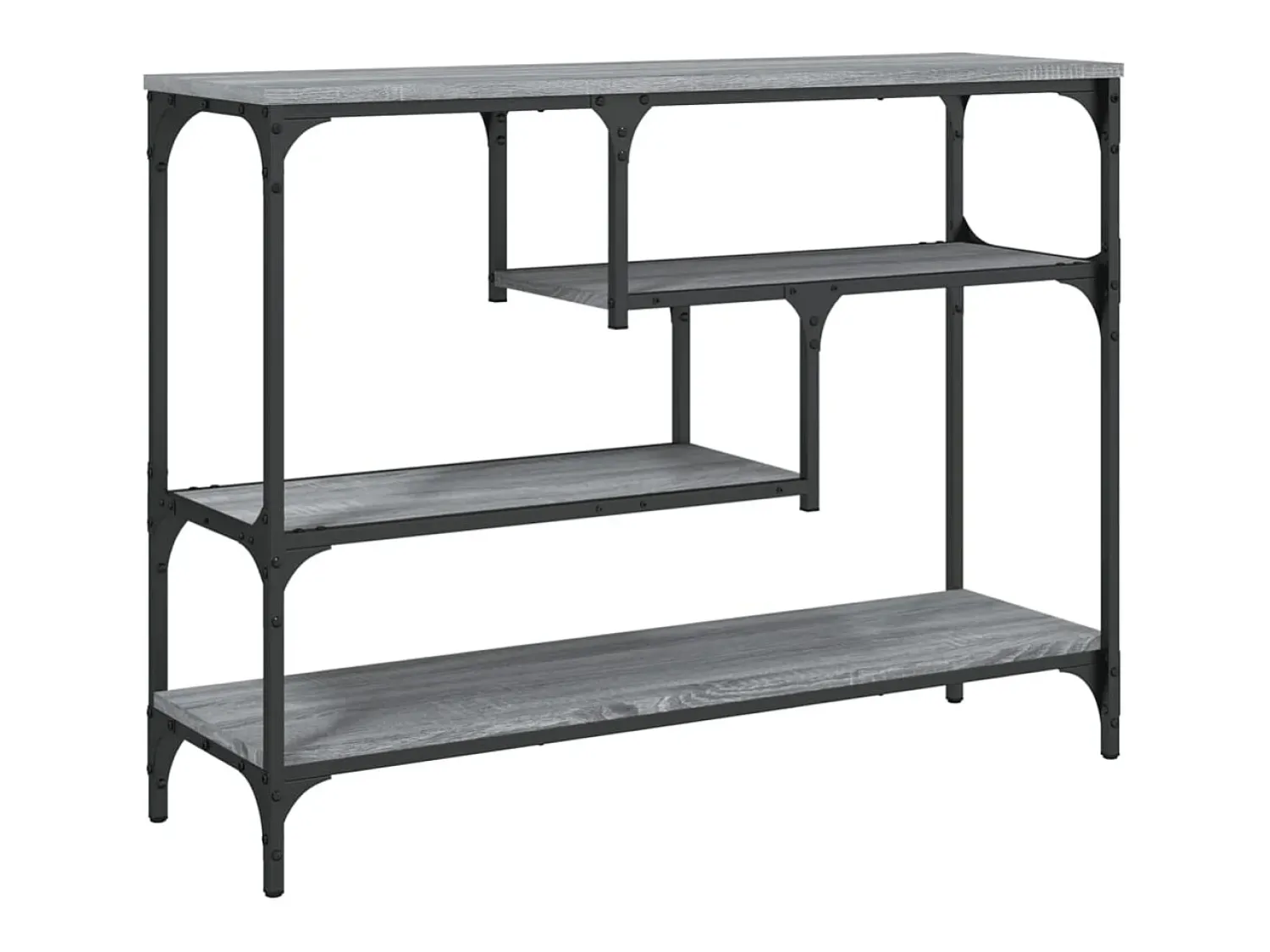 Consola*vidaxl Mesa consola 100x30x75 cm derivados de madeira sonoma Cinzento