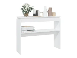 Hot Mesa consola 102x30x80 cm derivados de madeira PT310696 Branco