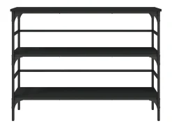 Consola* Mesa consola 100x32x75 cm derivados de madeira PT644018 Preto